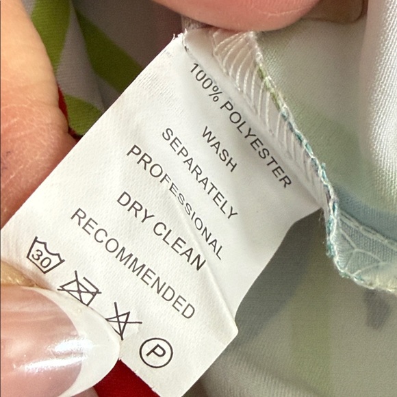 Sleeveless White Cherry Print Midi Dress Green Waistband NWOT XL 50/60s vibes - Picture 15 of 15